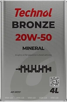 Фото Technol Bronze 20W-50 4 л