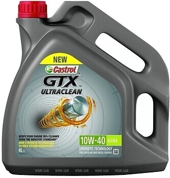 Фото Castrol GTX UltraClean 10W-40 5 л