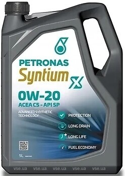 Фото Petronas Syntium X 0W-20 C5 5 л