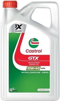 Фото Castrol GTX 10W-40 A3/B4 5 л