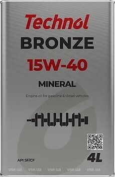 Фото Technol Bronze 15W-40 20 л