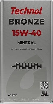 Фото Technol Bronze 15W-40 5 л