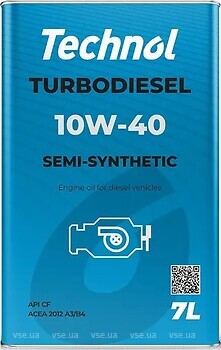 Фото Technol Turbodiesel 10W-40 7 л