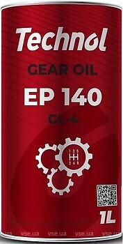 Фото Technol Gear Oil EP 140 GL-4 1 л