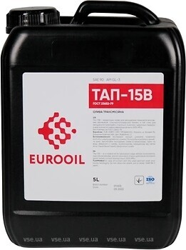 Фото Eurooil ТАП-15В 80W-90 5 л