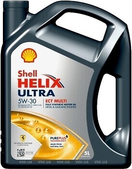 Фото Shell Helix Ultra ECT Multi 5W-30 5 л