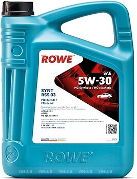 Фото ROWE Hightec Synt RSS 03 5W-30 5 л (20372-0050-99)