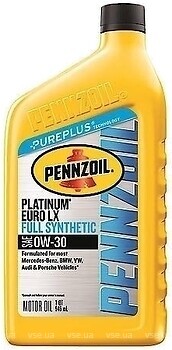 Фото Pennzoil Platinum Euro LX 0W-30 0.946 л