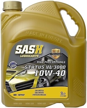 Фото SASH Lubricants Status VL 3000 10W-40 4 л (107938)