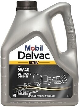 Фото Mobil Delvac Ultra 5W-40 Ultimate Defense 4 л