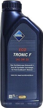 Фото Aral EcoTronic F 0W-20 4 л (15FF66)
