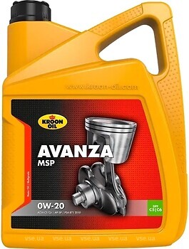 Фото Kroon Oil Avanza MSP 0W-20 5 л (37350)