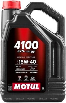 Фото Motul 4100 Syn-Nergy 15W-40 4 л