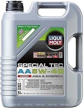Фото Liqui Moly Special Tec AA Diesel 5W-40 5 л (21332)