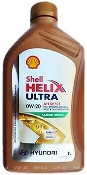Фото Shell Helix Ultra AH 0W-20 209 л