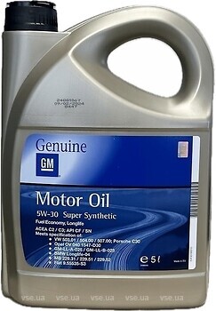 Фото GM Super Synthetic 5W-30 1 л