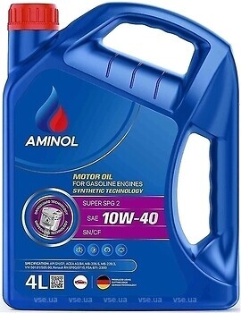 Фото Aminol Super SPG2 10W-40 SN/CF 5 л