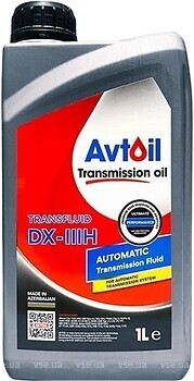 Фото Avtoil Transfluid ATF DX-IIIH 1 л