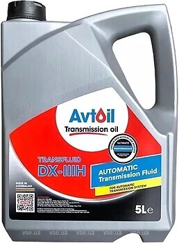 Фото Avtoil Transfluid ATF DX-IIIH 5 л