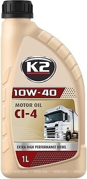 Фото K2 Motor Oil CI-4 10W-40 1 л (O3691E)