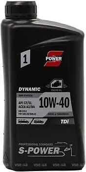 Фото S-Power Dynamic TDi 10W-40 1 л