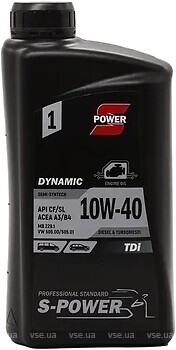 Фото S-Power Dynamic TDi 10W-40 4 л