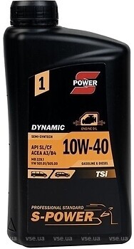 Фото S-Power Dynamic TSi 10W-40 1 л