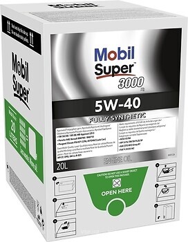 Фото Mobil Super 3000 X1 5W-40 20 л (153734)