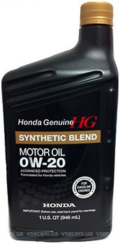 Фото Honda Synthetic Blend 0W-20 SN (08798-9036) 0.946 л