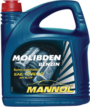 Фото Mannol MOLIBDEN BENZIN 10W-40 4 л