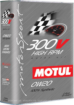 Фото Motul 300V High RPM 0W-20 2 л (824502/104239/103122)