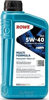 Фото ROWE HIGHTEC MULTI FORMULA 5W40 1 л