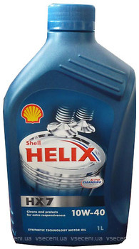 Фото Shell Helix HX7 10W-40 1 л (19077/4107455/550021881/550053736/550040293)