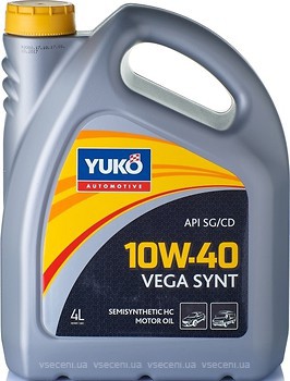 Фото Yuko Vega Synt 10W-40 4 л