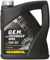 Фото Mannol 7701 O.E.M. for Chevrolet Opel 5W-30 4 л (MN7701-4)