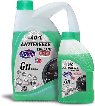 Фото ВАМП Antifreeze G11 МЭГ (зеленый) 10 л