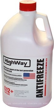 Фото HighWay Antifreeze G12+ Long Life Red 3.78 л