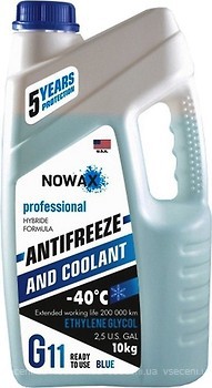 Фото Nowax Antifreeze G11 Blue 10 кг (NX10002)