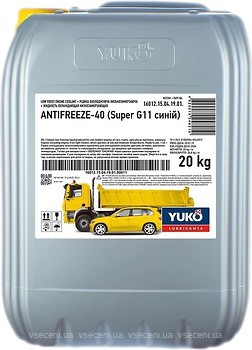 Фото Yuko Antifreeze -40 Super G11 Blue 20 л