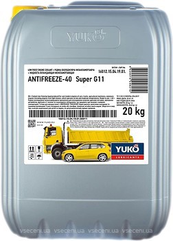 Фото Yuko Antifreeze -40 Super G11 Green 20 л