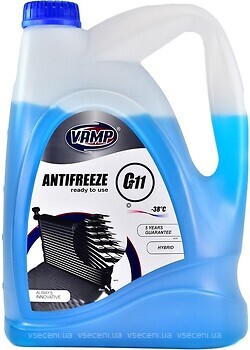 Фото ВАМП Antifreeze G11 40 Ready to Use -38°C Blue 10 л