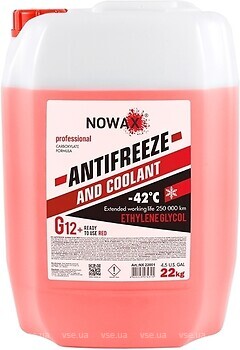 Фото Nowax Antifreeze G12+ Red 22 кг (NX22001)