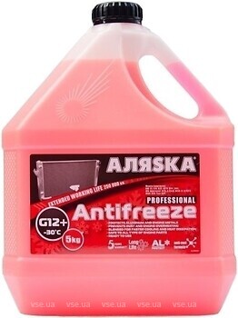 Фото Аляsка Antifreeze -30°C G12+ Red 5 кг (48021373733/9005)