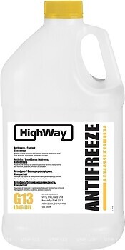 Фото HighWay Antifreeze G13 Yellow 3.78 л (10111)