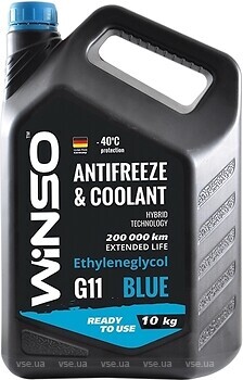 Фото Winso Antifreeze & Coolant G11 Blue 10 кг (881080)