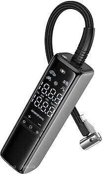 Фото Borofone FC1 Flow intelligent air pump Black Gray (6941991112485)
