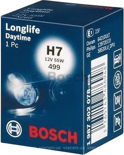 Фото Bosch LongLife Daytime H7 12V 55W (1987302078)
