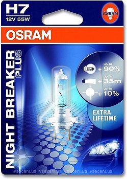 Фото Osram Night Breaker Plus H7 +90% 12V 55W (64210NBP-01B)