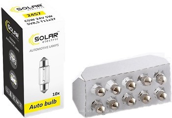 Фото Solar T11x37 C5W 24V 5W (2457)