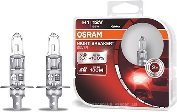 Фото Osram Night Breaker Silver H1 +100% 12V 55W (64150NBS-HCB)